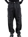 Pantalon large cargo laine grain de poudre noir Stefan Cargo Rick Owens homme RU02F 4346 WGP 09 boutique Strasbourg vêtement dvt