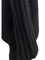PULL HOODIES NOIR CACHEMIRE FEUTRE HOODED PULLOVER RU02F 4623 KWSSE 09 RICK OWENS homme boutique Strasbourg vêtement shop détail
