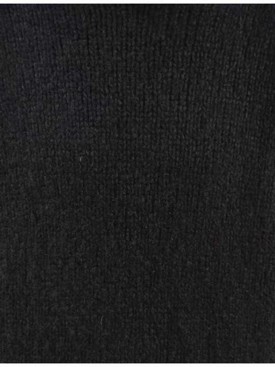 PULL HOODIES NOIR CACHEMIRE FEUTRE HOODED PULLOVER RU02F 4623 KWSSE 09 RICK OWENS homme boutique Strasbourg vêtement shop zoom