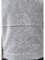 Pull camion zip bas Caspian laine chiné ciel marron 622844 9443 Montagut Homme boutique Strasbourg shop store vêtement zoom