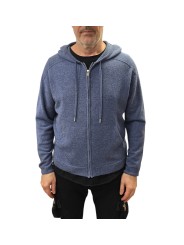 HOODIES ZIP CACHEMIRE DENIM COLIN 622817 9445 MONTAGUT HOMME gilet boutique Strasbourg vêtement store shop front