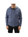 HOODIES ZIP CACHEMIRE DENIM COLIN 622817 9445 MONTAGUT HOMME gilet boutique Strasbourg vêtement store shop front