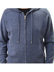 HOODIES ZIP CACHEMIRE DENIM COLIN 622817 9445 MONTAGUT HOMME gilet boutique Strasbourg vêtement store shop zoom