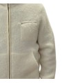 Gilet Cassius alpaga écru capuche poche zippée 622840 9514 Montagut Homme bouTIQUE sTRASBOURG France vêtement shop détail