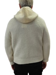GILET CASSIUS ALPAGA ECRU CAPUCHE POCHE ZIPPEE 622840 9514 MONTAGUT HOMME