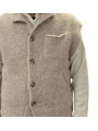 Veste sans manche Carter boutons beige alpaga 622838 9402 Montagut Homme boutique Strasbourg vêtement shop store détail
