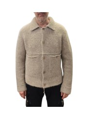 Veste boutons poches basses beige alpaga Claudio 622837 9402 Montagut Homme gilet boutique Strasbourg vêtement shop front