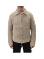 Veste boutons poches basses beige alpaga Claudio 622837 9402 Montagut Homme gilet boutique Strasbourg vêtement shop front