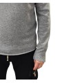 Pull col rond large gris Celestin laine 622825 9412 Montagut Homme boutique Strasbourg vêtement store shop détail