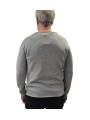 Pull col rond large gris Celestin laine 622825 9412 Montagut Homme boutique Strasbourg vêtement store shop dos