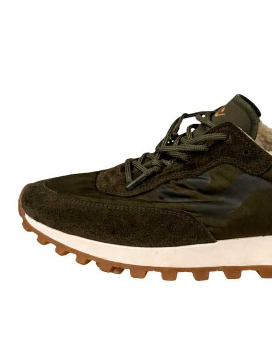 Baskets Veloce nylon suède kaki shirling No Map Society femme NC5 WS130325 628 boutique Strasbourg sneakers France shop online a
