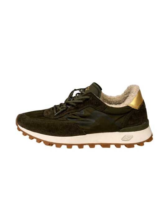 Baskets Veloce nylon suède kaki shirling No Map Society femme NC5 WS130325 628 boutique Strasbourg sneakers France shop online f
