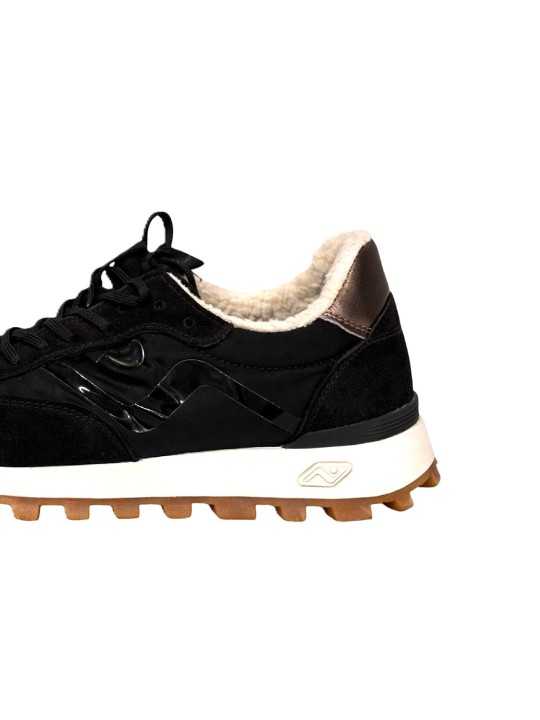 Baskets Veloce nylon suède noir shirling No Map Society femme NC5 WS130325 223 boutique Strasbourg sneakers shop store a