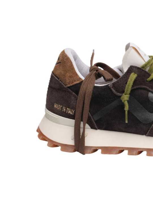 Baskets Veloce suède choco lacets pistache No Map Society femme NC5 MS110120 122 boutique Strasbourg France shop online sneakers
