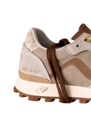 Baskets veloce suède perle greige Spoiler velours No Map Society femme NC5 WS120140 053 boutique Strasbourg sneakers store shop