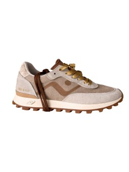 Baskets veloce suède perle greige Spoiler velours No Map Society femme NC5 WS120140 053 boutique Strasbourg sneakers store shop
