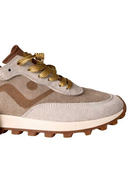 Baskets veloce suède perle greige Spoiler velours No Map Society femme NC5 WS120140 053 boutique Strasbourg sneakers store shop