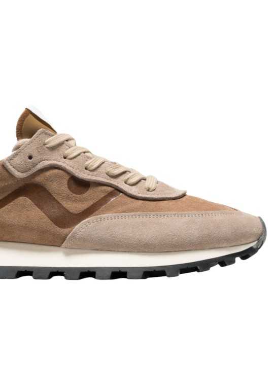 Baskets Veloce suède sable sépia amande spoiler noir No Map Society homme NB5MS120 120 116 boutique Strasbourg sneakers shop avt