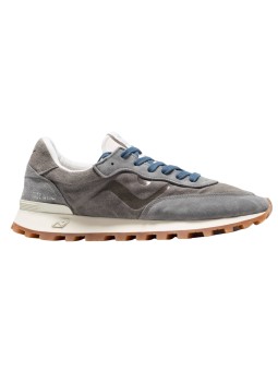 Baskets Veloce suède wash gris lacet bleu No Map Society homme NB5MS110 120 206 boutique Strasbourg store sneakers shop a