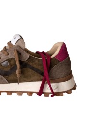 Baskets Veloce suède taupe vert spoiler fushia No Map Society femme NC5 WS110120 113 boutique strasbourg sneakers store shop ar