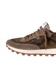 Baskets Veloce suède taupe vert spoiler fushia No Map Society femme NC5 WS110120 113 boutique strasbourg sneakers store shop fr