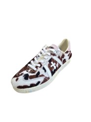 Sneakers Bonnied poils print vache spoiler rose Premiata Femme 8577 baskets boutique Strasbourg store shop shoes profil