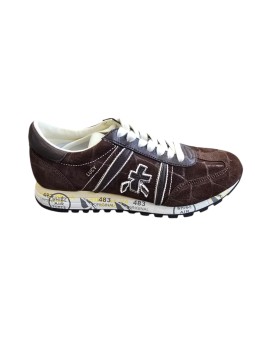 Basket Lucy suède croco choco 8413 Premiata Femme sneakers boutique Strasbourg store shop shoes avt