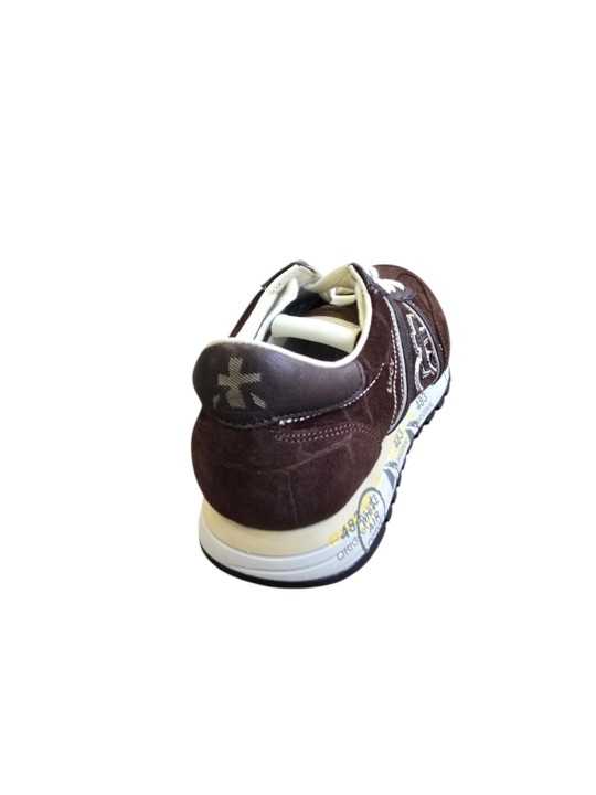 Basket Lucy suède croco choco 8413 Premiata Femme sneakers boutique Strasbourg store shop shoes spoil