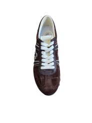 Basket Lucy suède croco choco 8413 Premiata Femme sneakers boutique Strasbourg store shop shoes vue