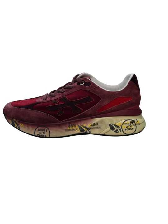 Baskets nubuck suède rouge bordeaux Moerun 8537 Premiata homme sneakers boutique Strasbourg store shop shoes int