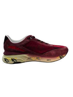 Baskets nubuck suède rouge bordeaux Moerun 8537 Premiata homme sneakers boutique Strasbourg store shop shoes dvt