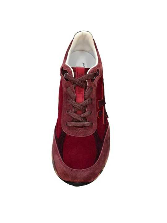 BASKETS NUBUCK SUEDE ROUGE BORDEAUX MOERUN 8537 PREMIATA HOMME sneakers