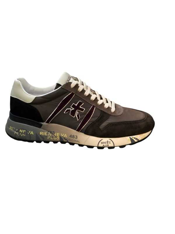 BASKETs NYLON CHOCO SUED BORDEAUX SPOILER BLANC LANDE 8657 PREMIATA HOMME sneakers boutique Strasbourg shop store shoes a