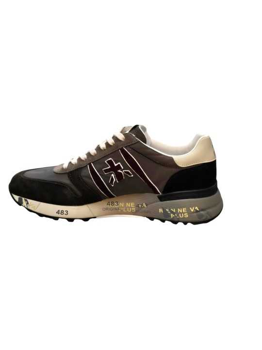 BASKETs NYLON CHOCO SUED BORDEAUX SPOILER BLANC LANDE 8657 PREMIATA HOMME sneakers boutique Strasbourg shop store shoes b