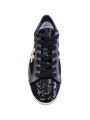 Sneakers sequin noir Stevend spoiler vert métal 8496 Premiata Femme boutique Strasbourg shop store online shoes dess