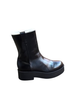 Bottines noires plateau fourrée M6827 Premiata Femme boutique Strasbourg shop store shoes vue