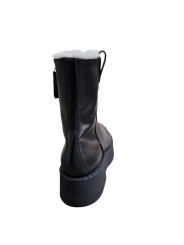 Bottines noires plateau fourrée M6827 Premiata Femme boutique Strasbourg shop store shoes arr
