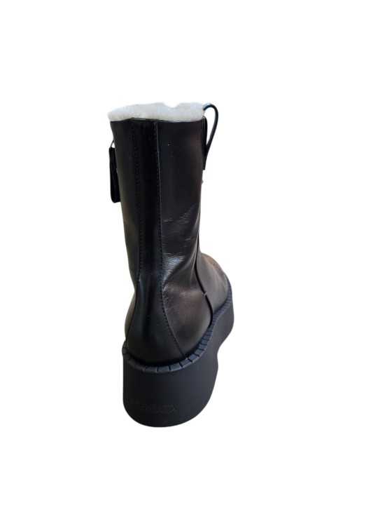 Bottines noires plateau fourrée M6827 Premiata Femme boutique Strasbourg shop store shoes arr