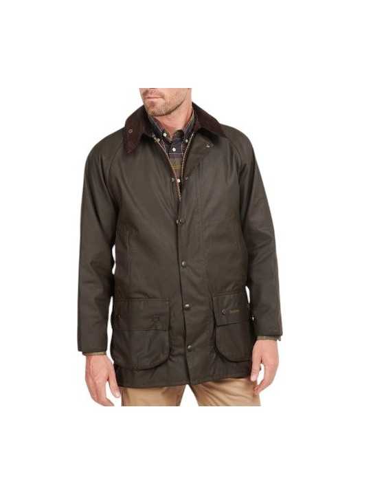 VESTE BEAUFORT WAXEE OLIVE BARBOUR HOMME MWX0002 OL71 Strasbourg face fermée