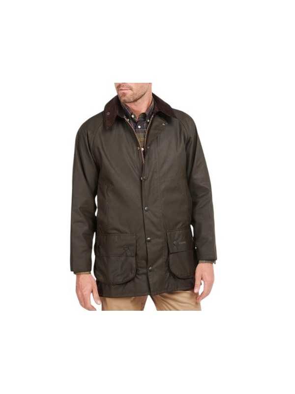 VESTE BEAUFORT WAXEE OLIVE BARBOUR HOMME MWX0002 OL71 Strasbourg face fermée