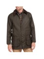 VESTE BEAUFORT WAXEE OLIVE BARBOUR HOMME MWX0002 OL71 Strasbourg face fermée
