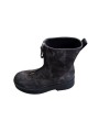 BOTTINES PLATEAU SUEDE VIEILLI CHOCO ZIP AVANT M7144 PREMIATA FEMME shop boutique Strasbourg shoes store France côté