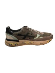 BASKET MESH SUEDE KAKI JADE NOIR SPOILER NOIR MICK 8436 PREMIATA HOMME