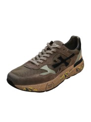 BASKET MESH SUEDE KAKI JADE NOIR SPOILER NOIR MICK 8436 PREMIATA HOMME