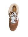Sneakers mule fourrée suède Camel MICOL 7016M Premiata Femme baskets boutique Strasbourg France shoes store shop online dessus