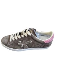 Sneakers Stevend suède taupe spoiler cuir rose 8485 Premiata Femme baskets boutique Strasbourg France store shop online shoes 1