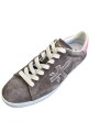 Sneakers Stevend suède taupe spoiler cuir rose 8485 Premiata Femme baskets boutique Strasbourg France store shop online shoes d