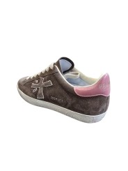 Sneakers Stevend suède taupe spoiler cuir rose 8485 Premiata Femme baskets boutique Strasbourg France store shop online shoes b