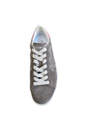 Sneakers Stevend suède taupe spoiler cuir rose 8485 Premiata Femme baskets boutique Strasbourg France store shop online shoes v
