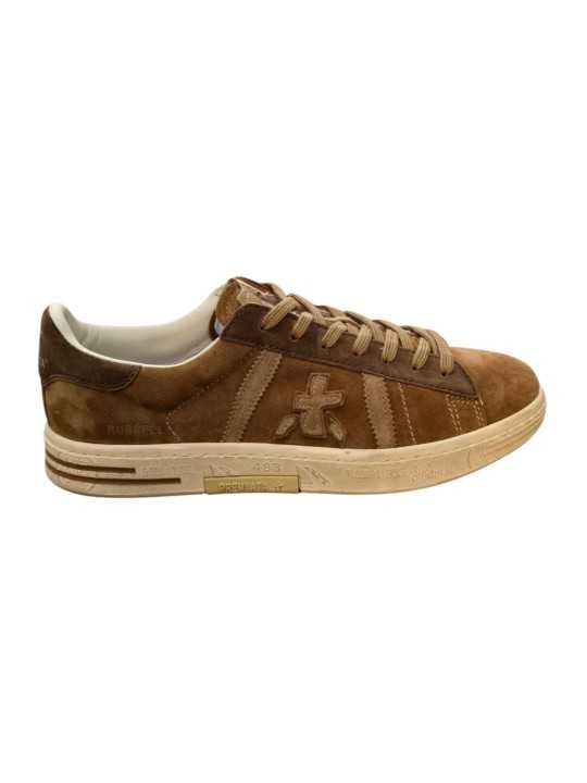 Sneakers suède Camel Russell 8560 Premiata homme baskets boutique STrasbourg France online shop store shoes front
